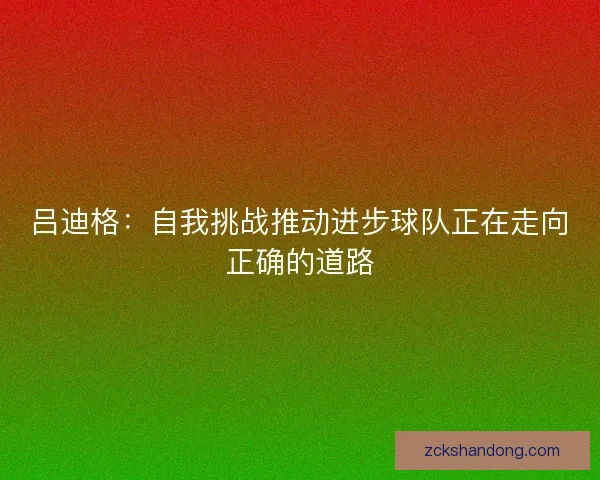 吕迪格：自我挑战推动进步球队正在走向正确的道路